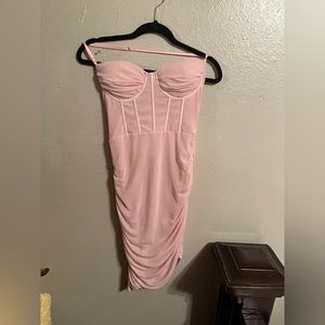Pink single strap around neck